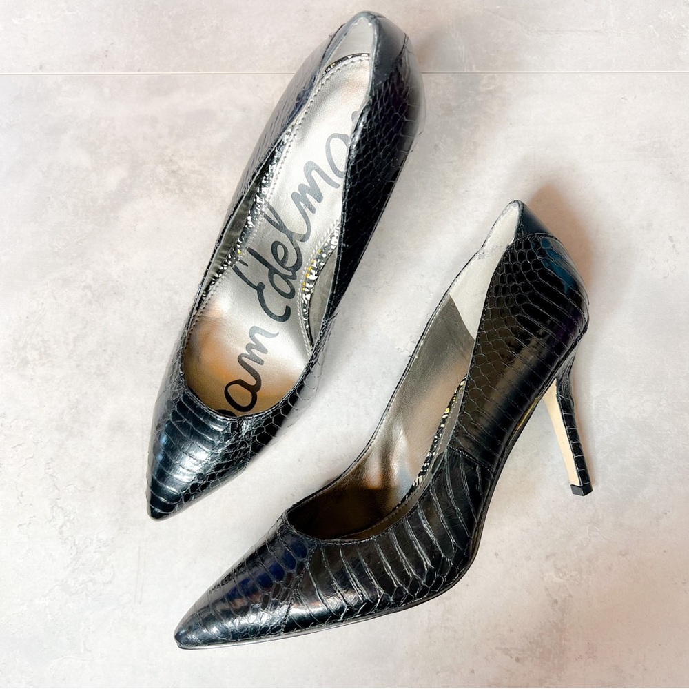 Sam Edelman Snakeskin Vienna Heels Size 8.5